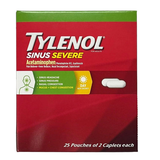 wholesale Tylenol Sinus Severe 25/2pk