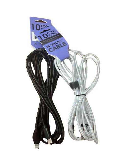 TYPE C To IPHONE 10ft Charging Cable 12/bx