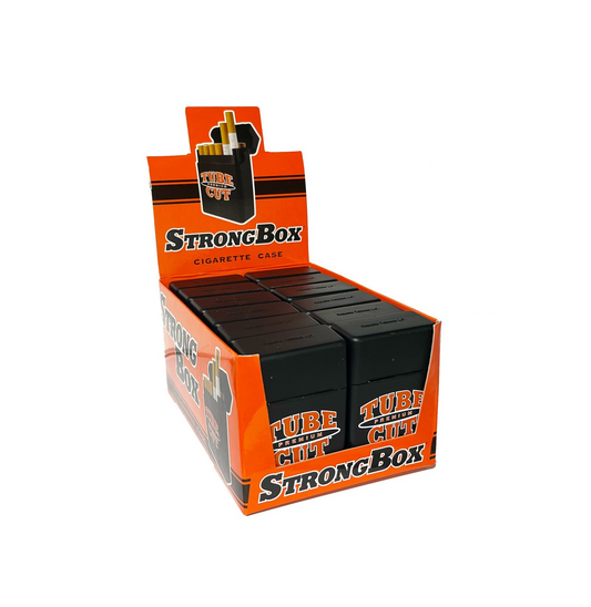 Tube Cut by Gambler Strong Box® Cigarette Cases - 12ct
