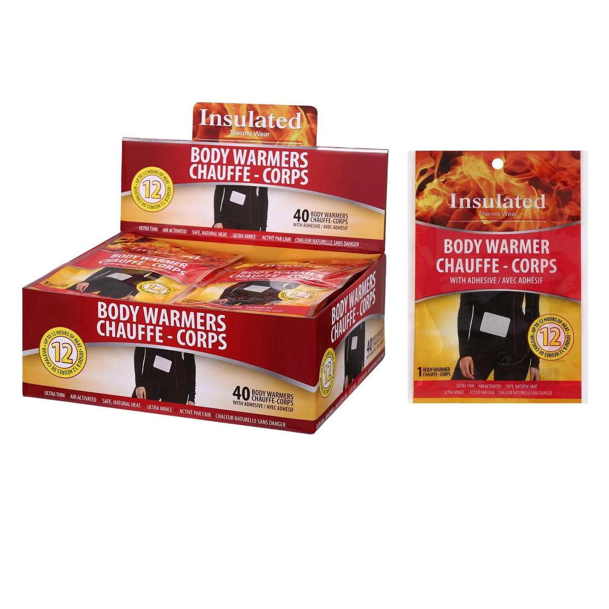 Insulated Air Activated Body Warmers 40/bx