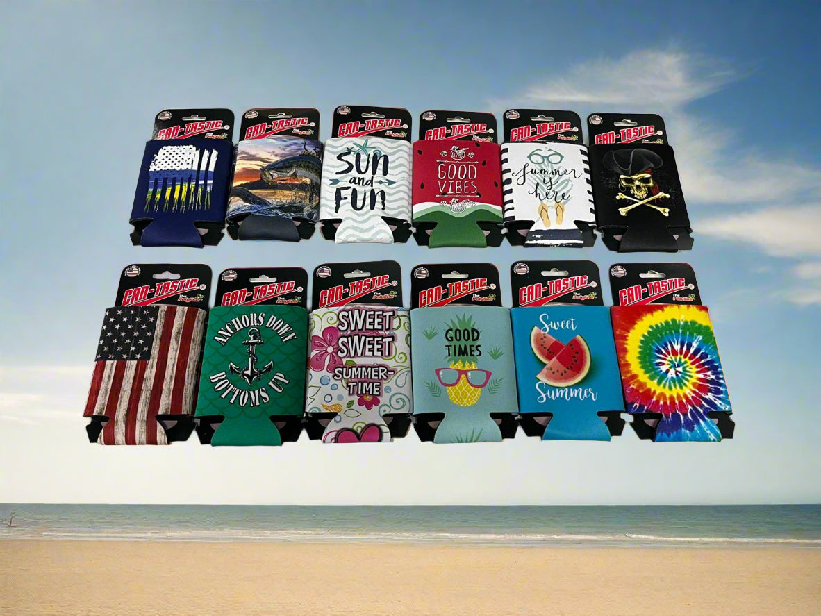 Wholesale Can-Tastic Summer Can Coolers 12/Strip