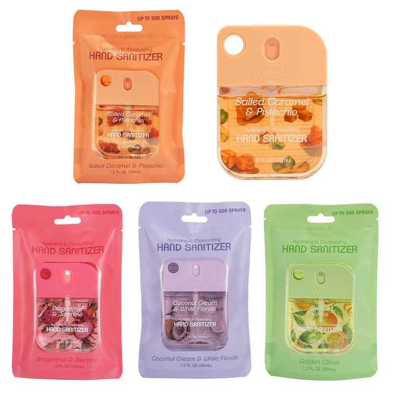 Wholesale Wish scented hand sanitizer spray 12ct 
