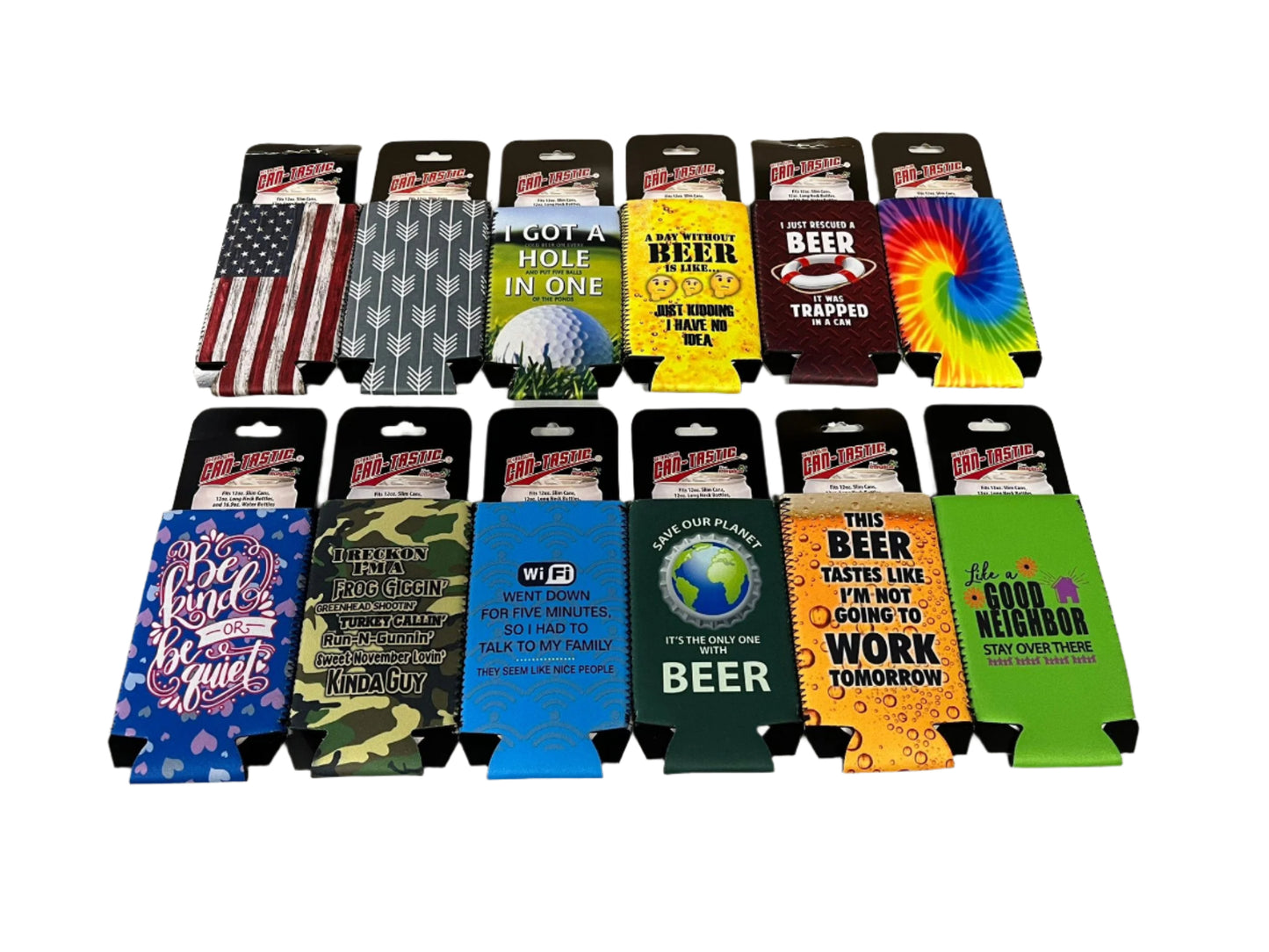 Wholesale Slim-Tastic Novelty Can Coolers 12/Strip