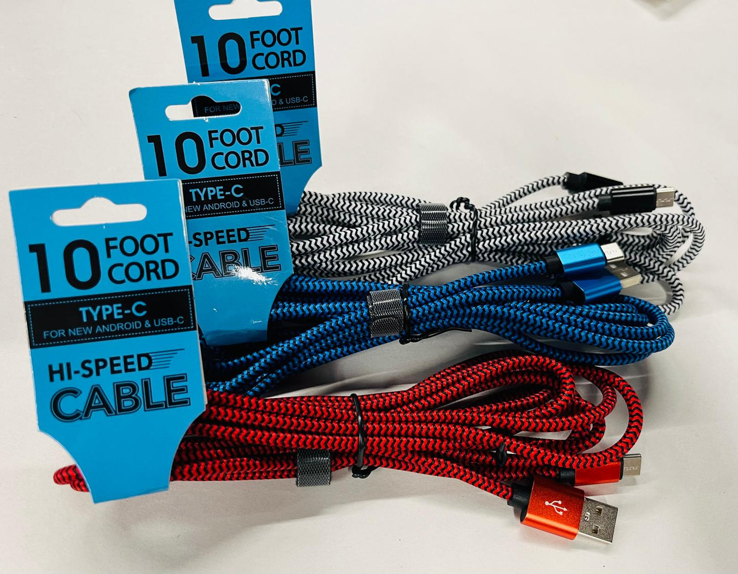 TYPE C 10ft Charging Cable 12/bx