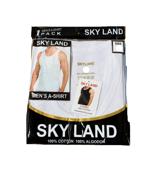 White Crewneck A-Shirts 12/bx (Select Your Size)