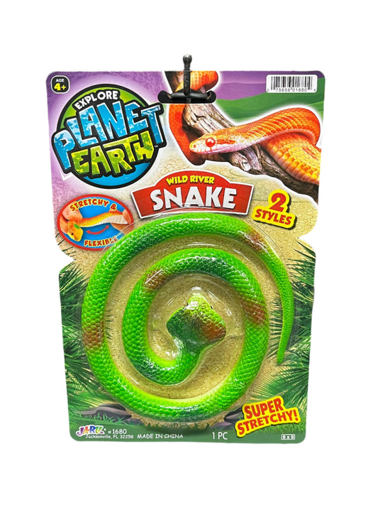 Super stretchy snake toy in packaging 