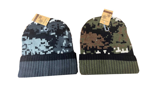 Winter Fur Lined Camouflage Hat 12/bx