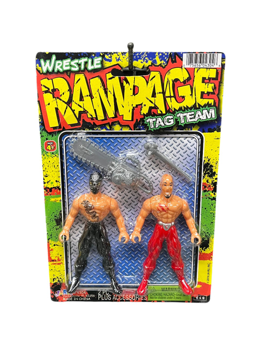 Wrestle Rampage tag team action figures