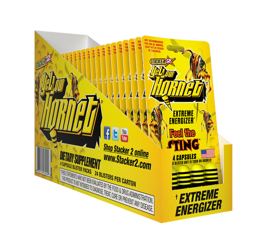 Yellow Hornet Extreme Energizer 4ct Packets 24/bx