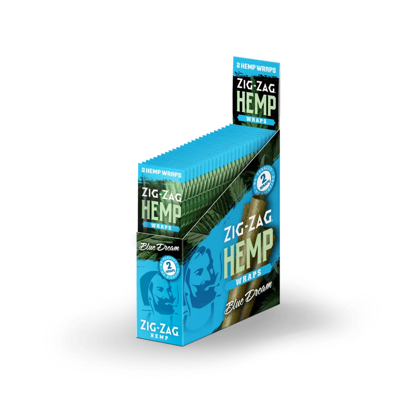 Zig Zag Hemp Wraps 2pk 25/bx