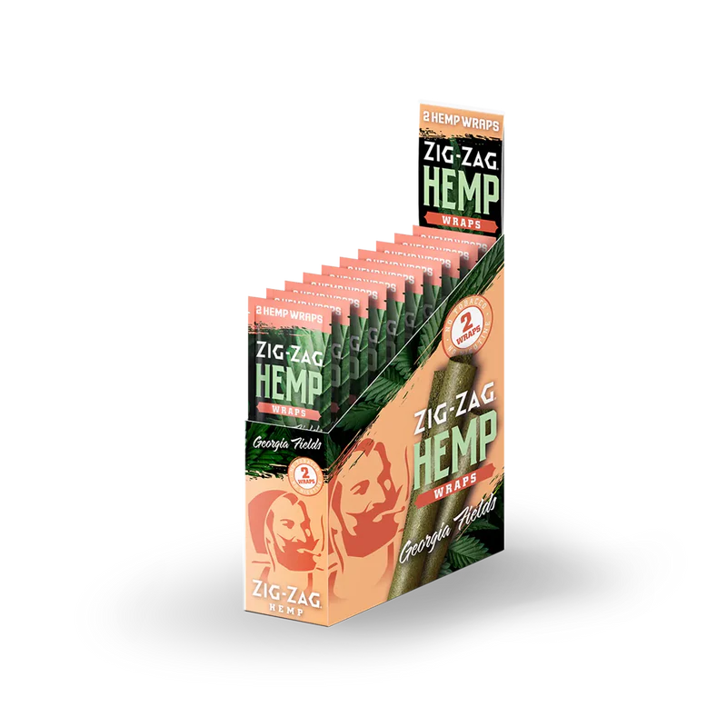 Zig Zag Hemp Wraps 2pk 25/bx