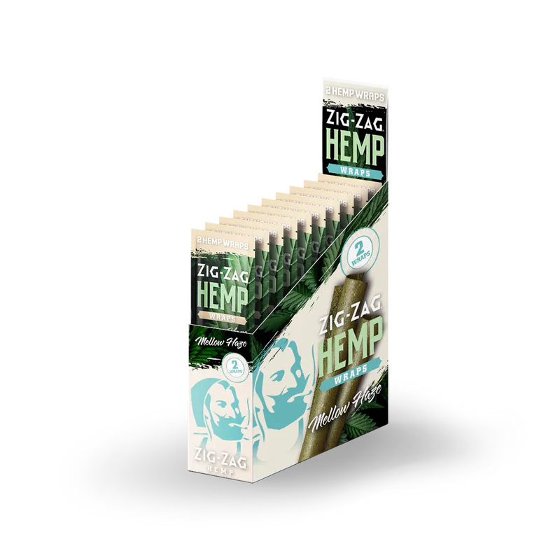 Zig Zag Hemp Wraps 2pk 25/bx