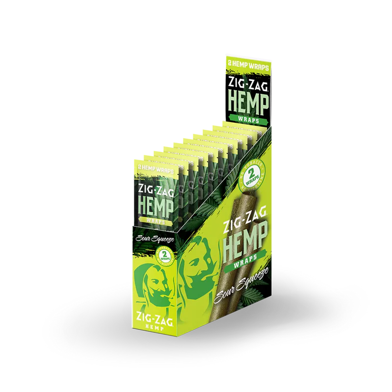 Zig Zag Hemp Wraps 2pk 25/bx