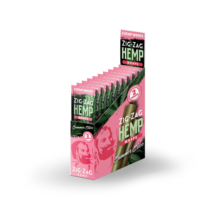 Zig Zag Hemp Wraps 2pk 25/bx
