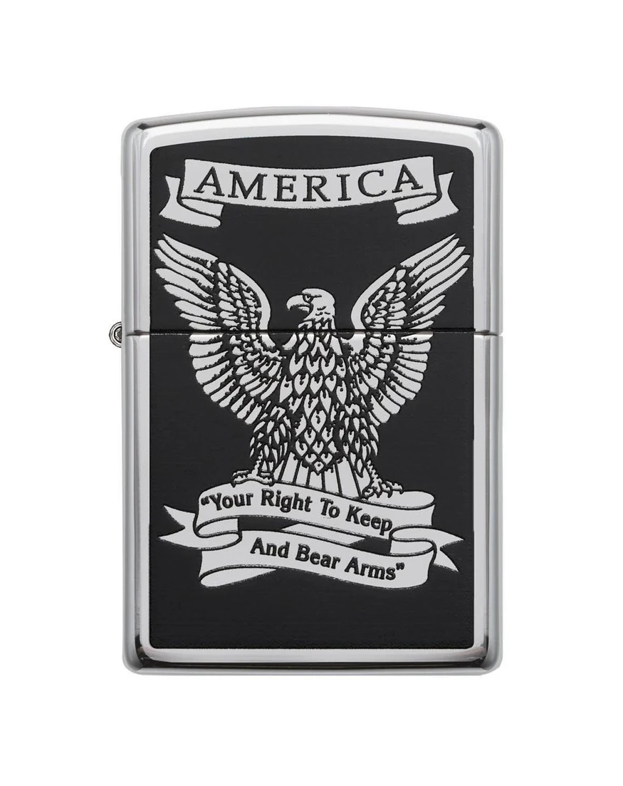 Zippo Black and White Americana #28290