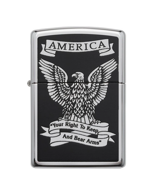 Zippo Black and White Americana #28290