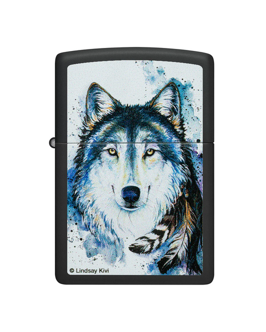 Zippo Lindsay Kivi Good Wolf Design #48936