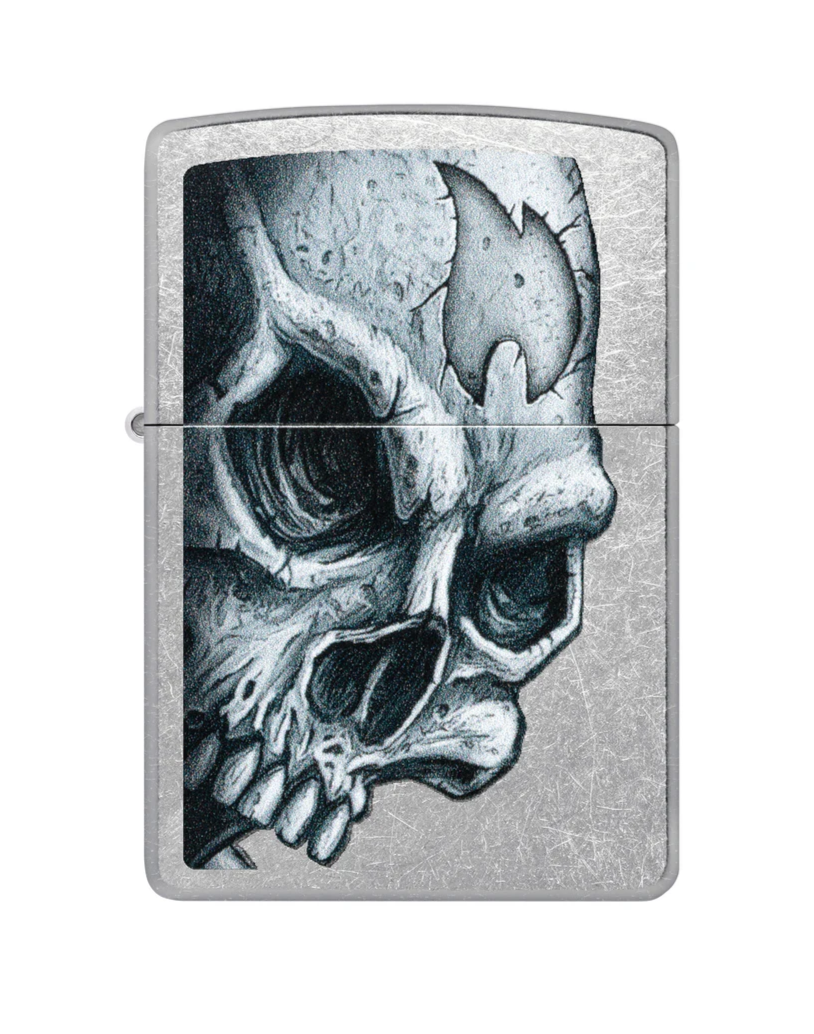 Zippo Skull and Flame Design #46587