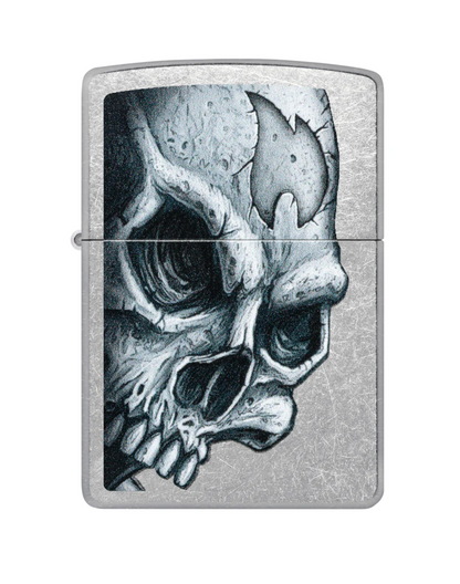Zippo Skull and Flame Design #46587
