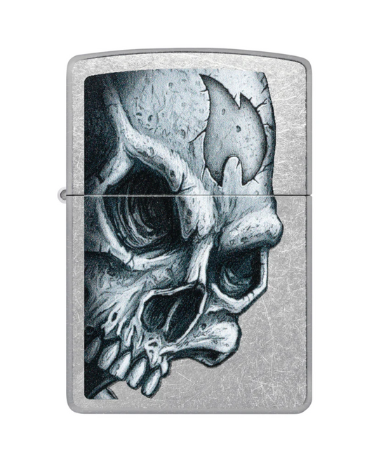 Zippo Skull and Flame Design #46587