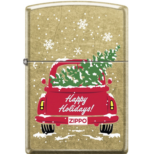 Zippo Car Happy Holidays design