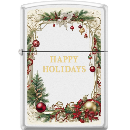 Zippo Happy Holiday Ornament Design