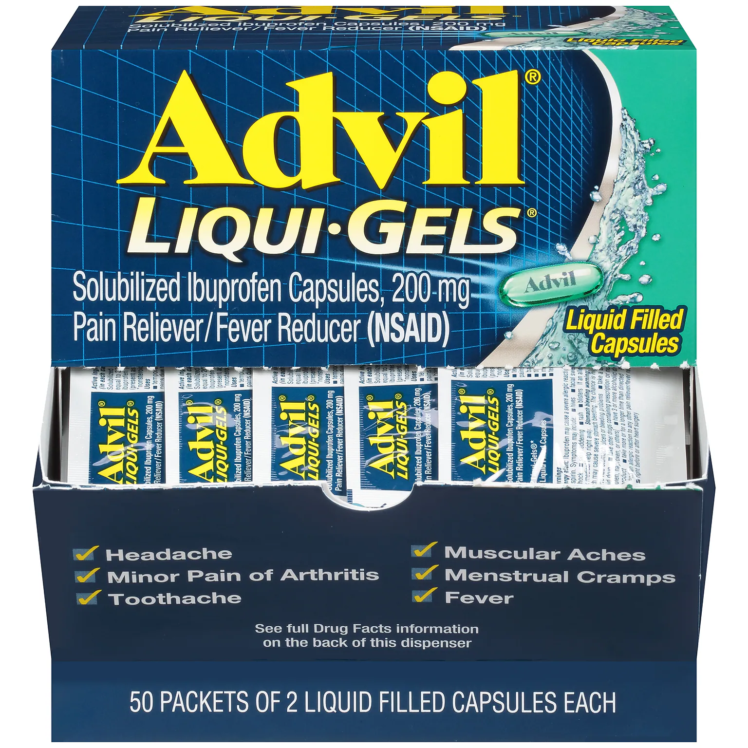Wholesale Advil Liquid-Gel 50/2pk