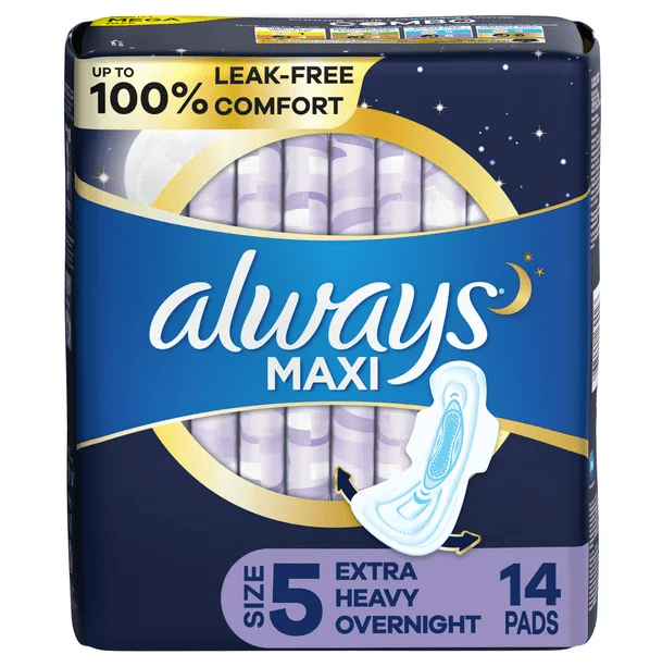 Always Maxi Sz 5 14ct, 3/bx (WITH WINGS)