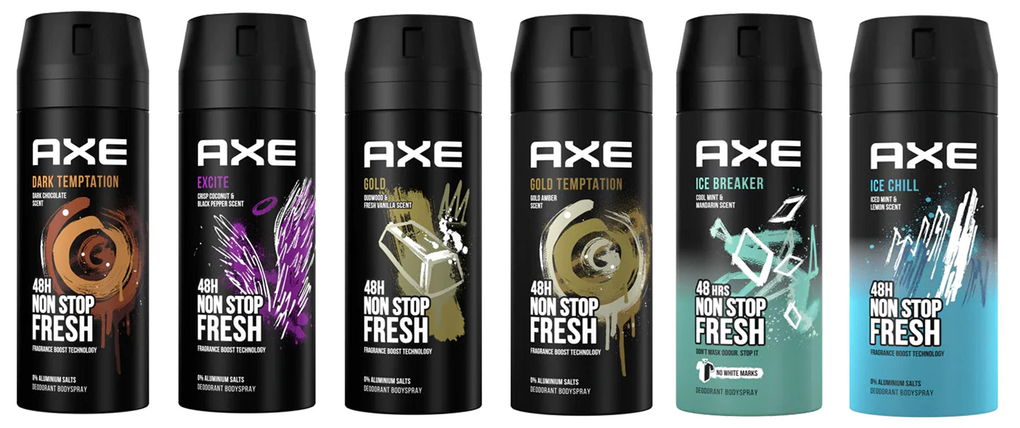 Axe Deodorant 12/bx 150ml (Select Your Scent)