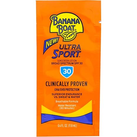 wholesale Banana Boat Sunscreen, Travel Packets, 0.4 Fl Oz (Jar of 100)