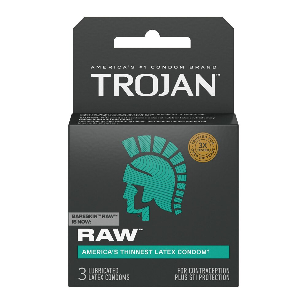 Trojan Bareskin RAW 3pk 12bx