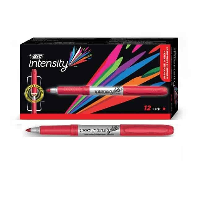 Bic Intensity Marker Fine Point Red 12/bx