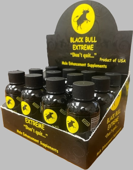Black Bull Extreme 2oz Shot Bottles 12/bx