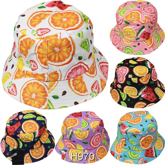 wholesale Bucket Hats Fruits 12/ct 
