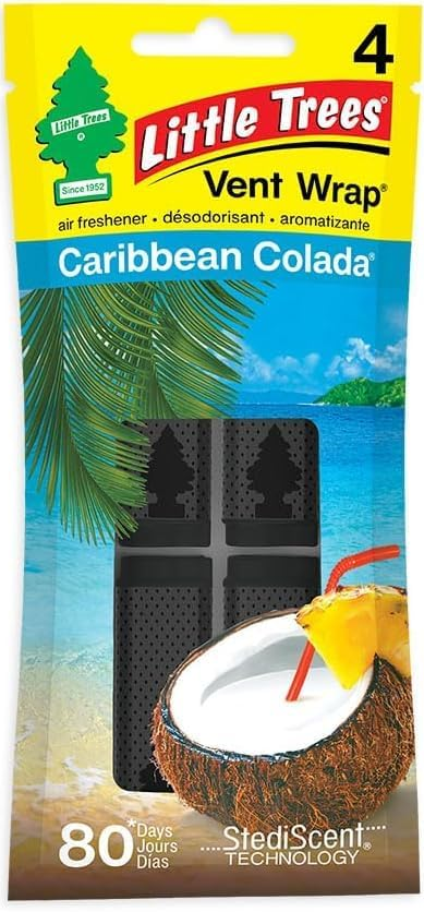 Little Tree Vent Wrap Caribbean Colada 4/bx 16pc