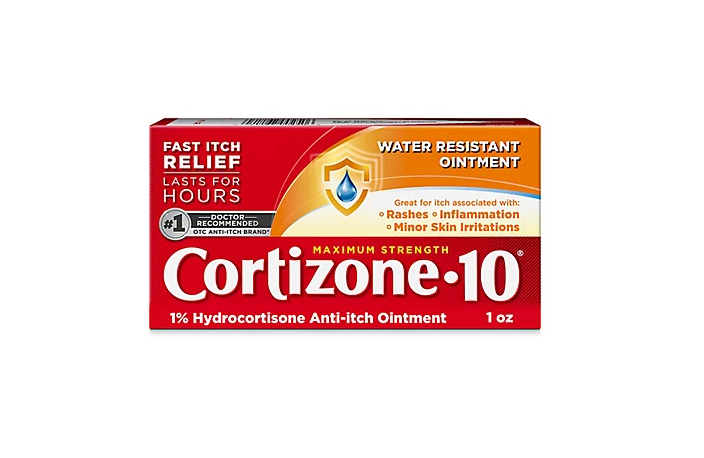 Cortisone-10 Water Resistant Ointment 1oz 4/bx