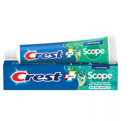 Crest + Scope Complete Whitening Toothpaste 5.4oz 4/pk