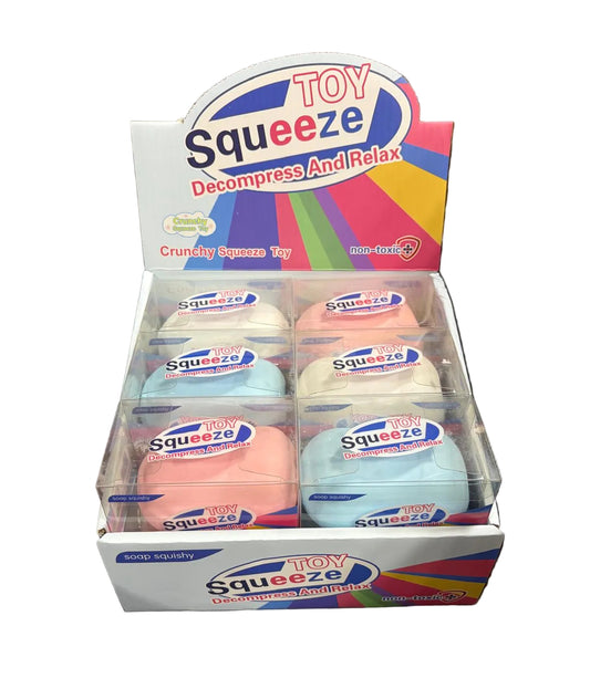Squishy Crunchy Soap Bar Vent Toy 12/bx