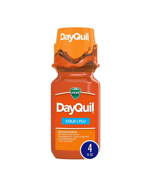 Vicks DayQuil Cold & Flu 4oz Liquid 8/bx