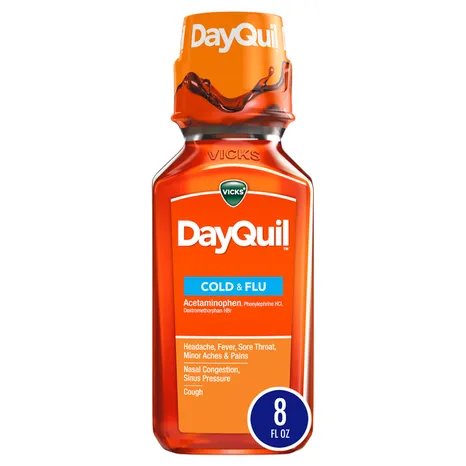 Vicks DayQuil Cold & Flu 8oz Liquid 6/bx