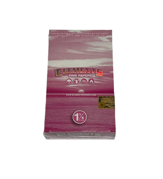 Elements Pink Cigarette Paper 1.25 25/bx