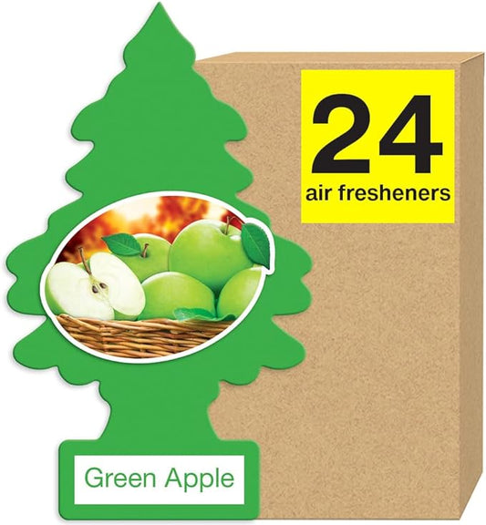 Little Tree Air Freshener Green Apple 24bx
