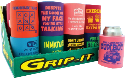 Wholesale Grip It Can Cooler 24/display