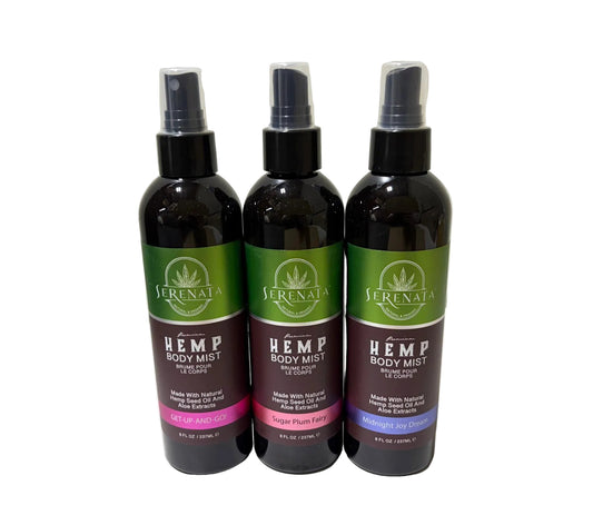 Serenata Hemp Body Mist 8oz Asst 6pk