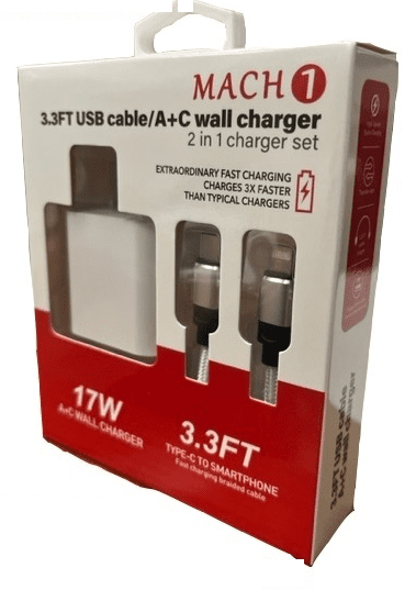 IPHONE Wall Plug & Cable Set 6/bx