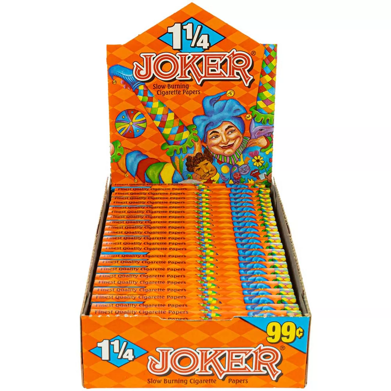 wholesale Joker Orange Cigarette Paper 1.25 Pre-Priced 0.99c 24/Bx