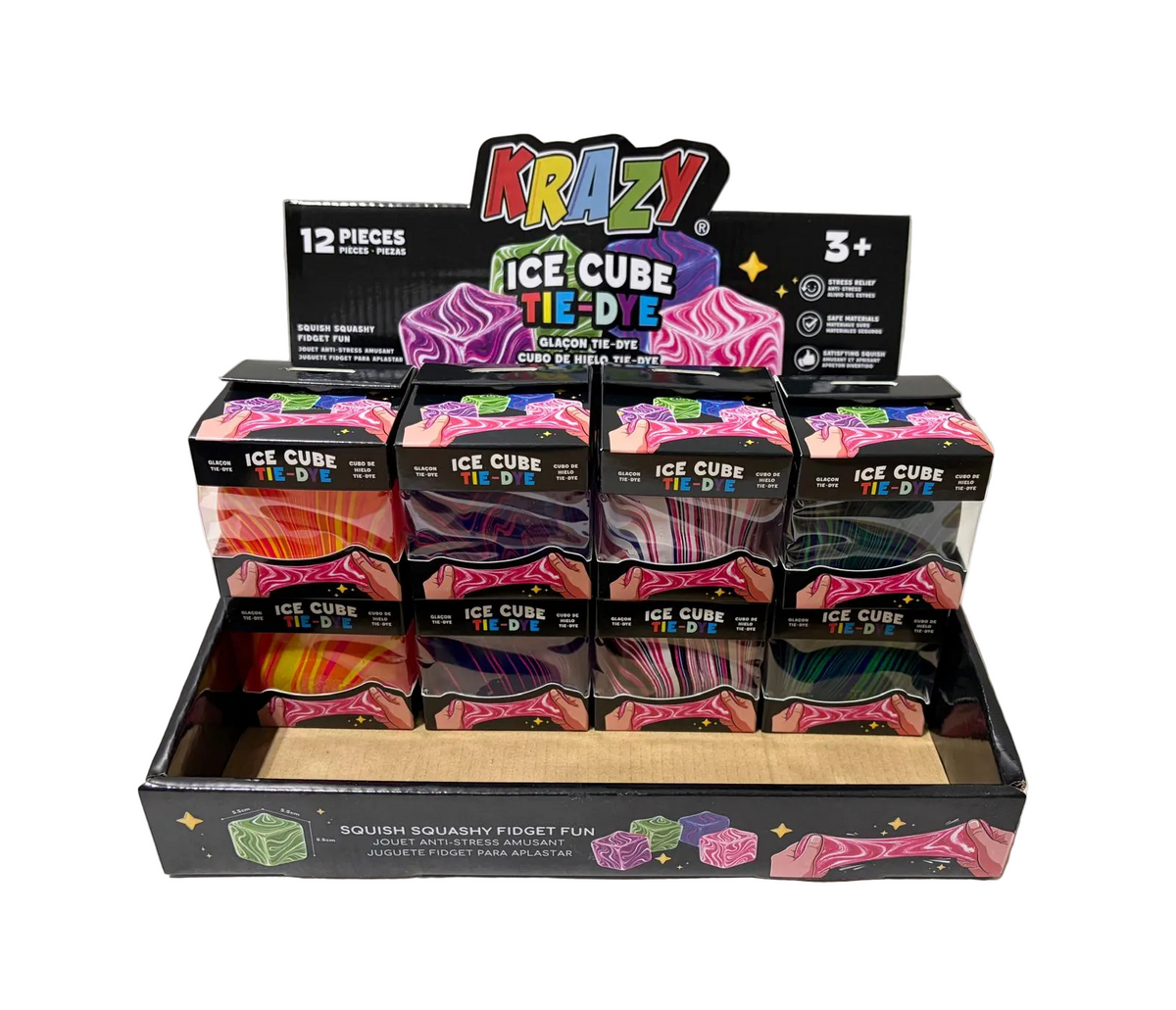 Krazy Tie-dye Ice Cube Toy 12/bx