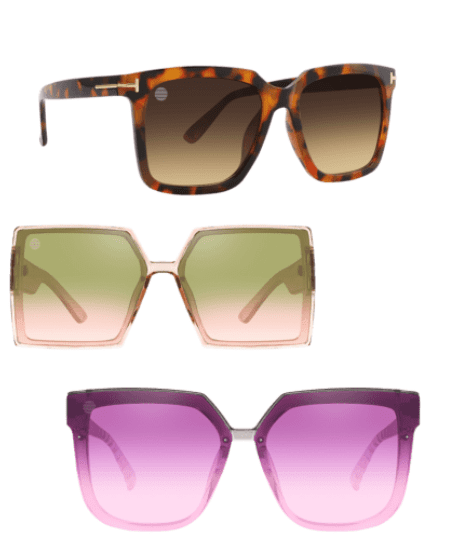 wholesale Ladies Fashion Square Assorted Sunglasses 12/bx