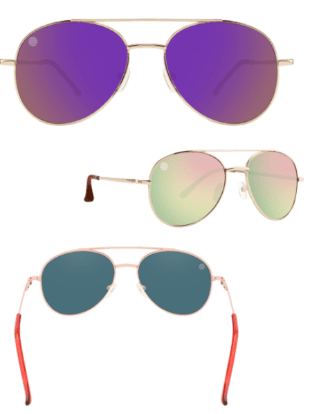 wholesale Ladies Aviator Assorted Sunglasses 12/bx