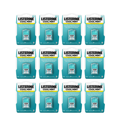 Listerine Cool Mint Breath Strips Pocketpaks 24ct 12/bx